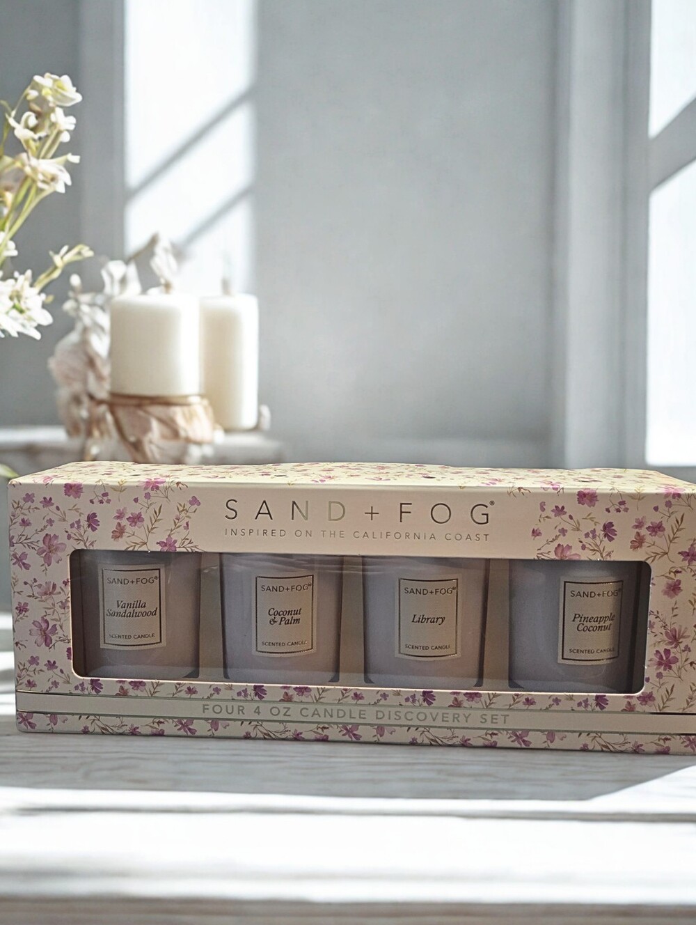 Sand + Fog 4 oz Candle Discovery Set Gift Set New in Box